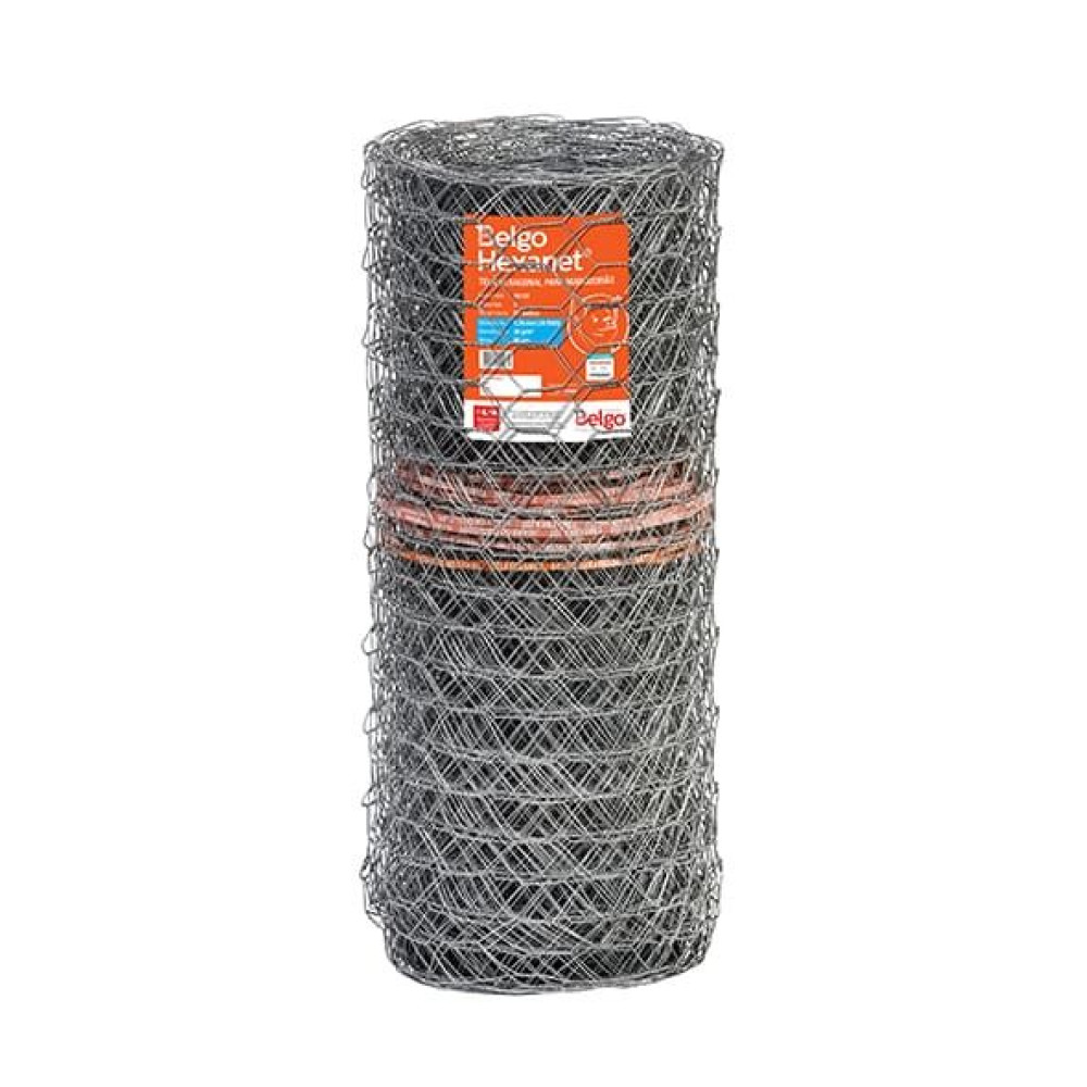 Tela Belgo Hexanet 3X16 - 1,80X50M - Mangueirão